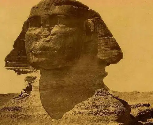 狮身人面像前真实的"血案",人狮牛鹰合体"怪物"的谜题!