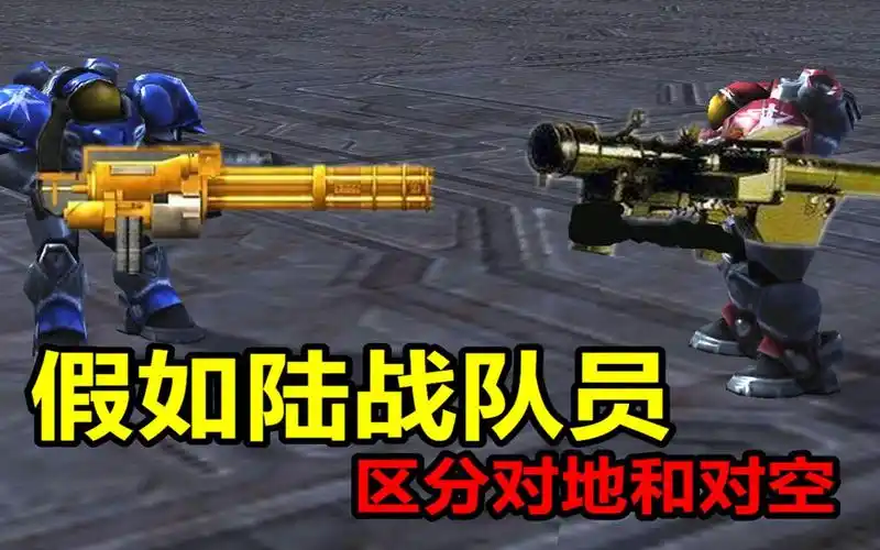 星际争霸:假如陆战队员,分为对地和对空两个兵种!