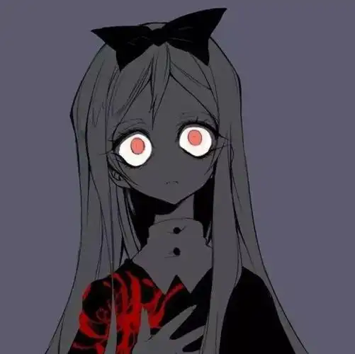 动漫头像 | 暗黑系黑白丧丧头像,喜欢这个调调