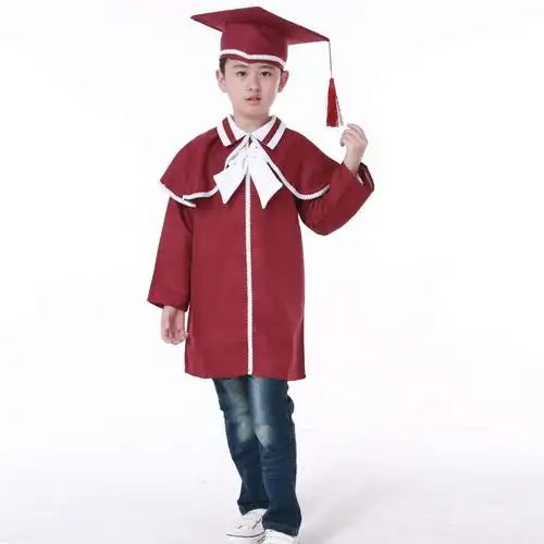 博士服幼儿园学士服幼儿毕业袍幼稚园小博士帽小学生毕业礼服 帽子