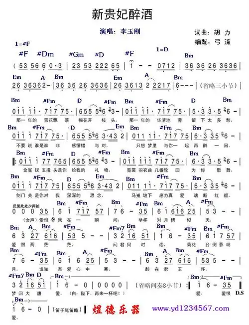 谁能给新贵妃醉酒配一下电子琴和弦啊,急求!