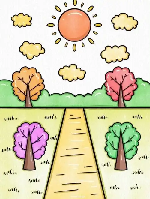 简单好看的风景画