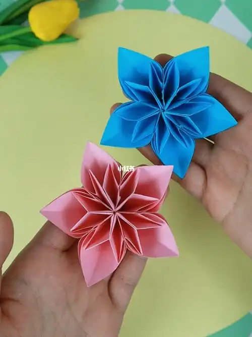 折纸立体小花,手残也能学会