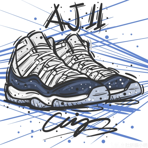 买不起的100双鞋aj乔丹正代球鞋系列手绘