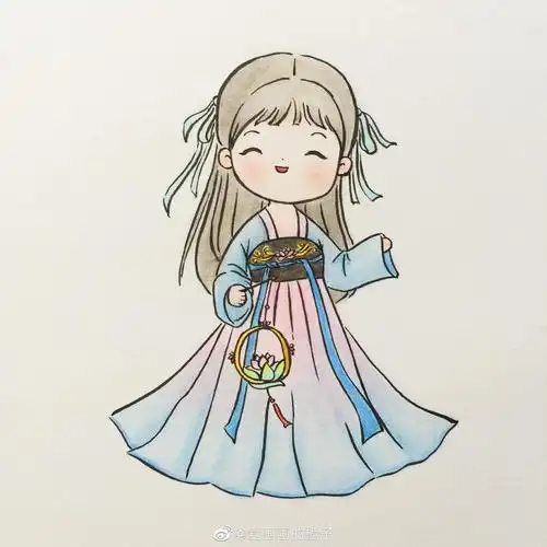 帅气男生汉服动漫头像简笔画