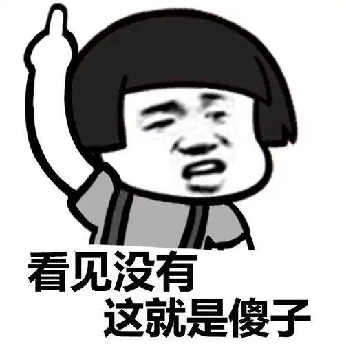 看见没有这就是傻子