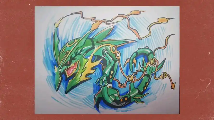 手绘神奇宝贝裂空座._哔哩哔哩_bilibili