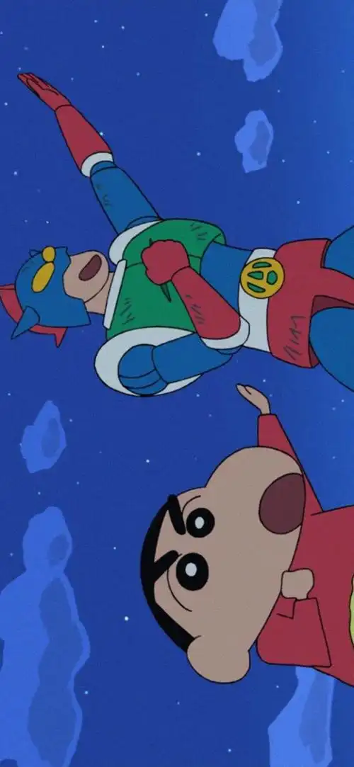 蜡笔小新 动感超人 微博@g195潮流壁纸