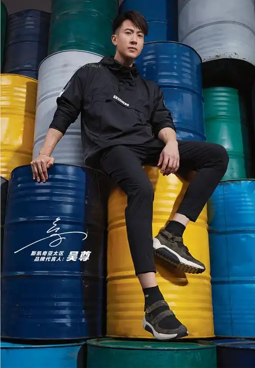skechers 斯凯奇 吴尊代言 袜套系带 男式休闲鞋 运动鞋 68694 双重