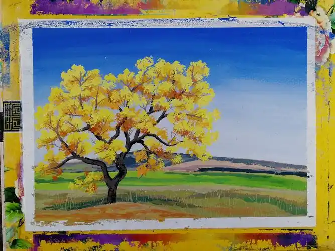 水粉风景画写生步骤