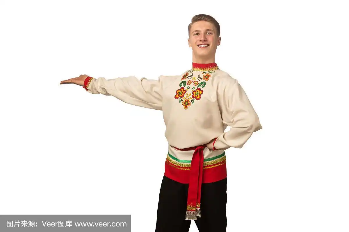 舞蹈,男人,古服装,俄罗斯,分离着色