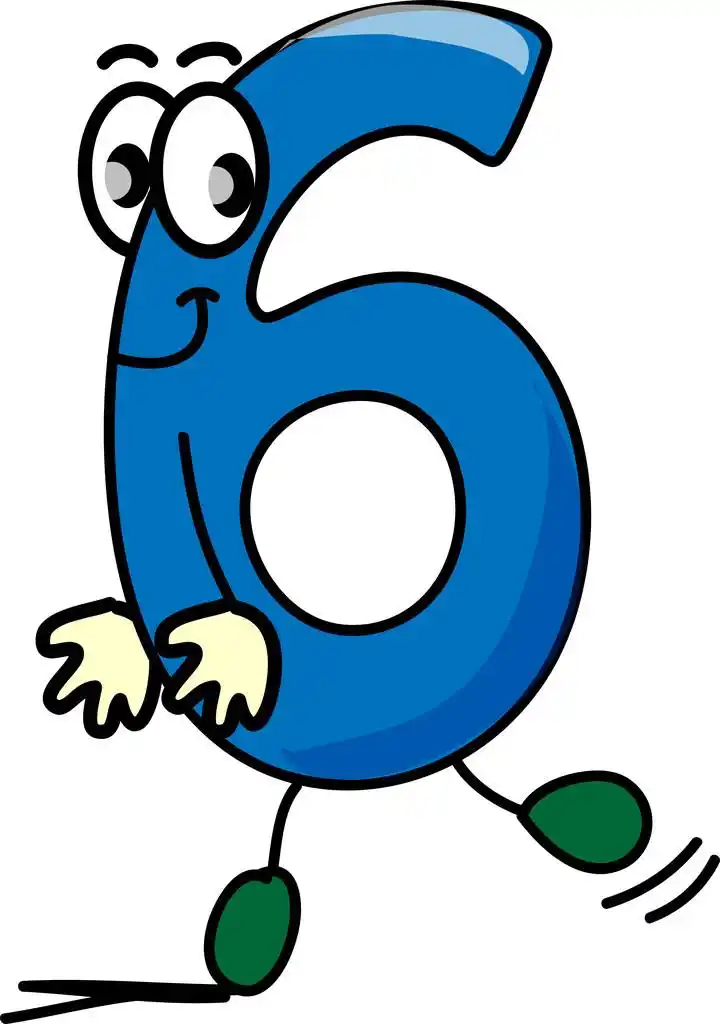 卡通数字六,卡通数字六