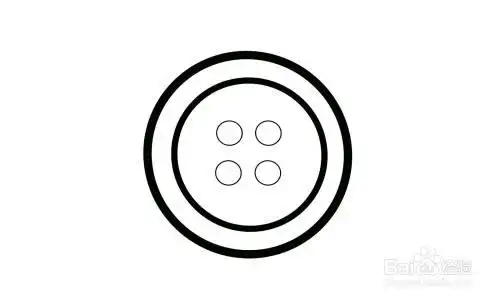 如何画出一个纽扣简笔画?