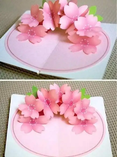 一打开就是立体的贺卡(怎样制作立体贺卡)