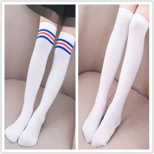 儿童丝袜白色女童长筒筒袜过膝膝盖春秋夏季儿童袜子016岁