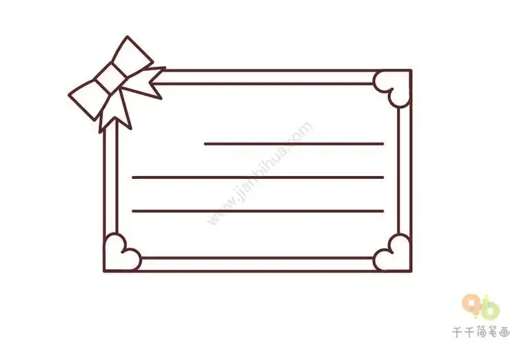 小卡片心愿卡片简笔画图片生活用品简笔画心愿卡片简笔画画法心愿卡片