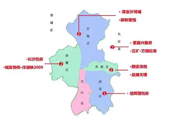 雨花区供应1盘,其中岳麓区以424套住宅的数量领跑市场,产品面积段覆盖