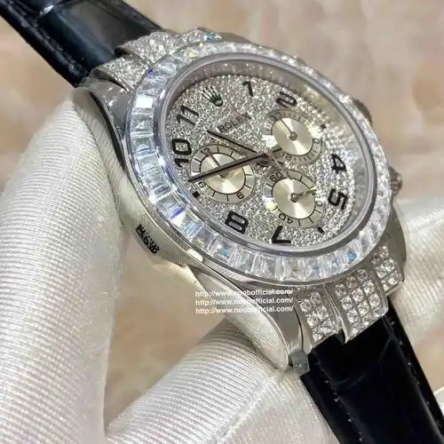 zui高品质劳力士满钻迪通拿密镶116599满天星到货,圈口镶嵌60颗梯形方