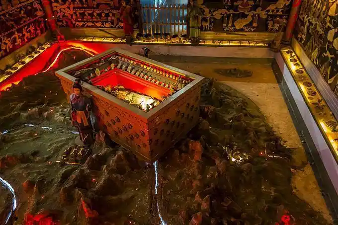 关于秦始皇陵内部可怕图片的配图及描述