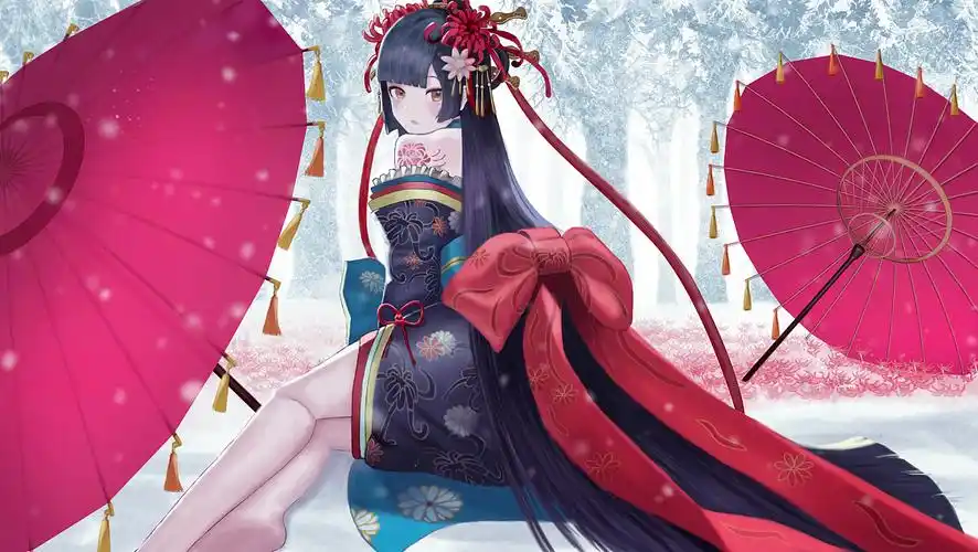 阴阳师-赤影妖刀姬&彼岸花-半临摹