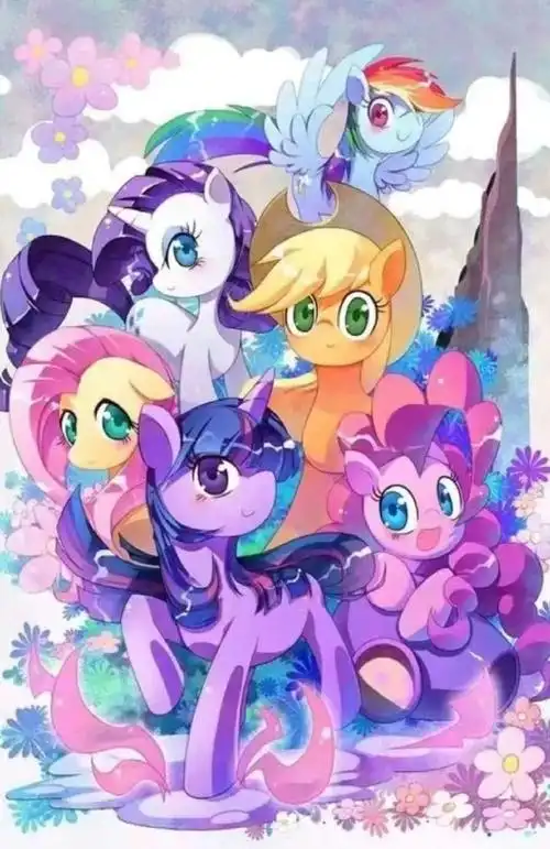 动漫超话#小马宝莉彩虹包##二次元新鲜事##小马宝莉#一组超美的小马宝