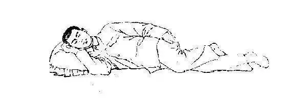 人在吉祥卧的时候,就把三条脉的会聚点"三江口"给折起来了,一折起来