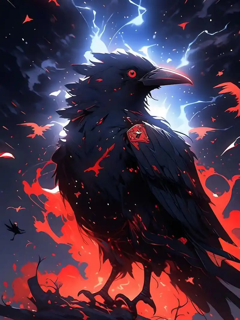 a绘51鸟,#帅##图片##动漫头像和壁纸##二次元##乌鸦