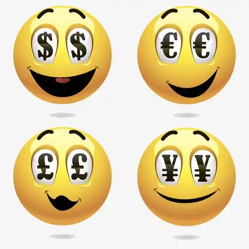 眼睛里是钱的表情