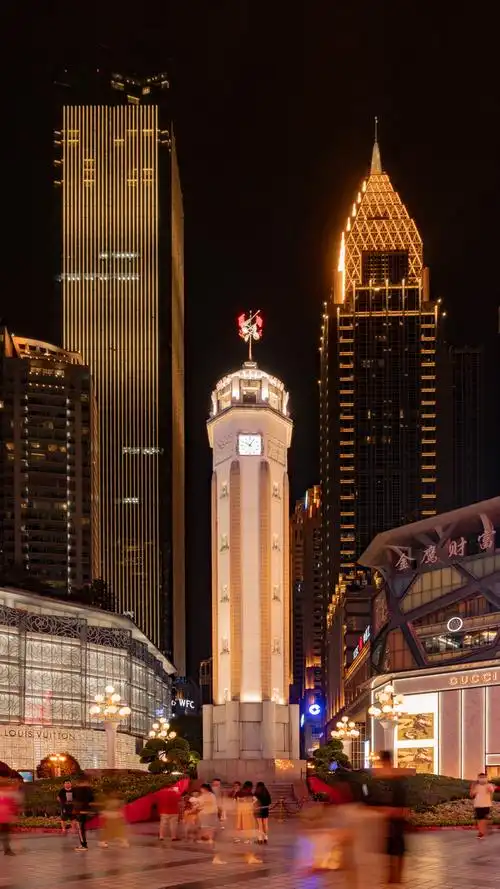 重庆解放碑夜景,非常适合作为坚果r2的壁纸