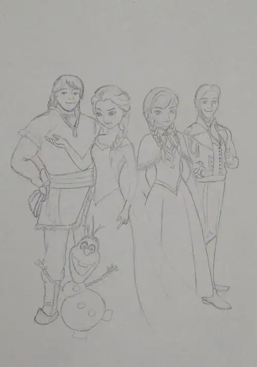 冰雪奇缘临摹18.7.27.