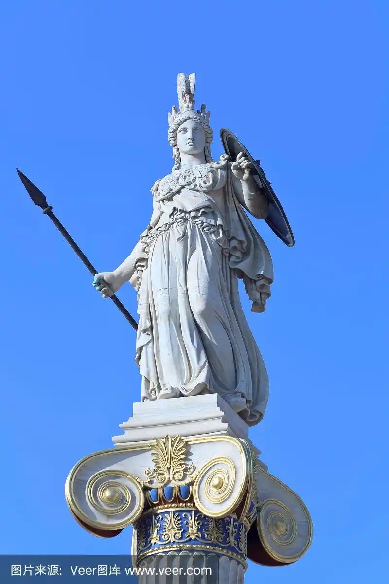 雅典学院的雅典娜雕像