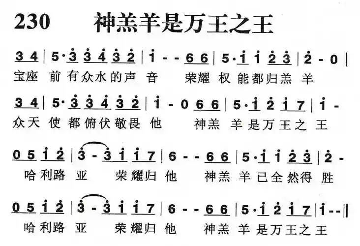 神羔羊是万王之王) / 南窗听雨编辑相关歌谱:歌谱评论0我推荐0
