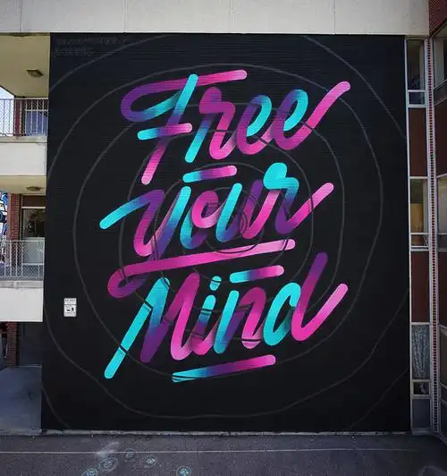 字体设计欣赏:美国ricardo gonzalez街头墙体涂鸦字体设计作品