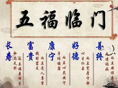 五福临门都是哪五福啊
