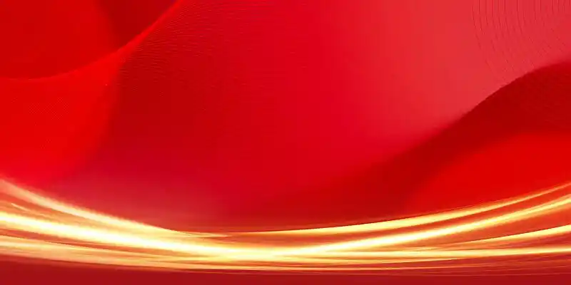 红色大气共创合作项目签约仪式宣传展板光效展板背景