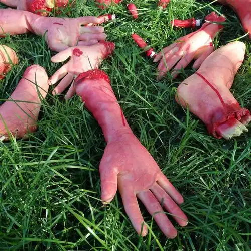 万圣节恐怖鬼屋密室逃脱血腥整蛊玩道具断手断脚仿真生殖器官肝脏