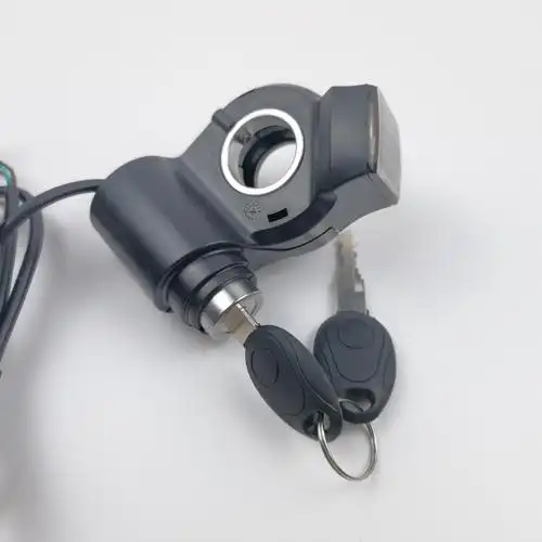 电动车滑板车断电式开关总成钥匙启动开关 数字显示电门开关