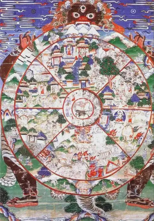 三分钟看懂唐卡最经典的图式之一六道轮回图