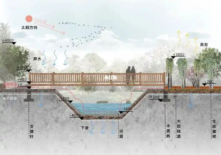 景观设计  #景观  #ps  #园林景观  #景观剖面图  #入口广场杉破