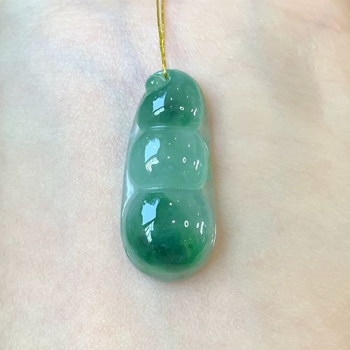 佩丽四季豆吊坠小哥翡翠a货冰种小挂件直播豆子四季豆福豆翡翠玉吊坠