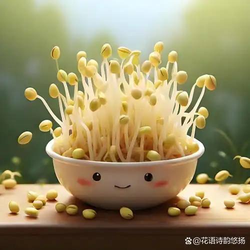 液态的月光 二, 祖父的掌纹里藏着豆种的豆芽图片头像种子美食图片