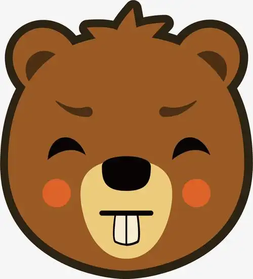 矢量图棕色的小熊