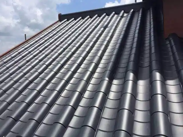 别墅,仿古街道改造选择三号连体铝瓦