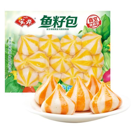 安井火锅丸子鱼籽包牛肉丸鱼豆腐虾滑包心大鱼丸食材 安井鱼籽包240g