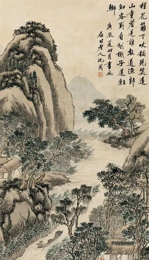 明代吴门画派代表人物沈周山水画作品欣赏