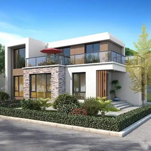 推荐一款小开间精致二层现代别墅设计图纸,开间7.5米进深14.4米