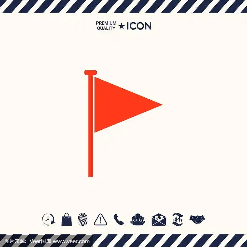 三角形国旗图标