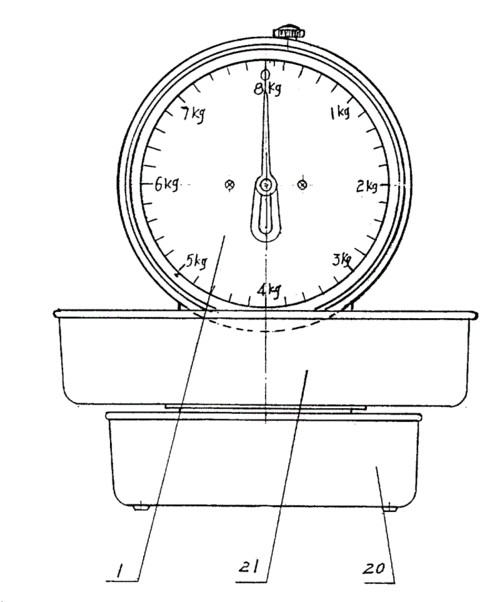 cn2237838y_折叠式双面弹簧度盘秤失效