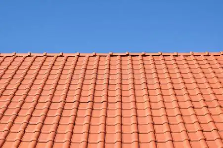 红瓦屋顶.照片