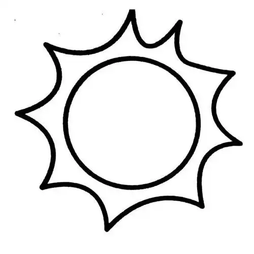 太阳的画法简笔画100种 - 简单简笔画